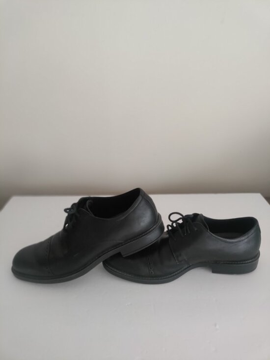 Ecco Dress Shoes Vitrus Size 11 Black Leather Cap Toe Derby Mens EUC main image 8